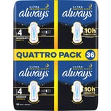 Ultra Damenbinden Gr&ouml;&szlig;e 4 - Secure Night mit Fl&uuml;geln Quattropack 36