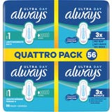 always Ultra női bet&eacute;t 1-es m&eacute;ret &ndash; Normal, sz&aacute;rnyakkal, Quattropack 56