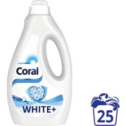 Coral White+ Waschmittel Flüssig - 1,25 l