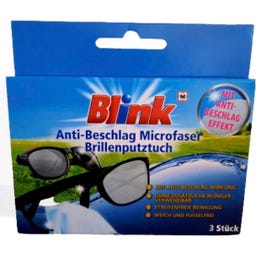 Blink Brillenputztuch Anti Beschlag Microfaser - 3 Stück