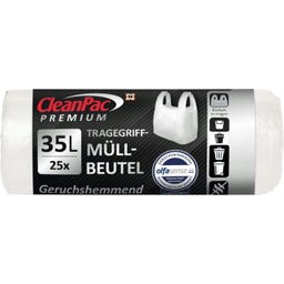 Premium Tragegriff-Müllbeutel geruchshemmend 35 Liter - 25 Stück
