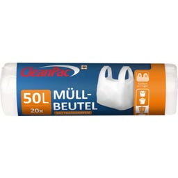 Cleanpac Müllbeutel mit Tragegriffen x 50 Liter - 20 Stück