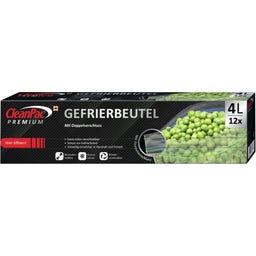 Gefrierbeutel mit Doppelverschluss 4 Liter - 12 Stück