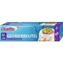 Cleanpac Gefrierbeutel 6 Liter - 30 Stück
