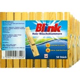 Blink Wooden Clothes Pegs 50-Pack