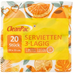 Cleanpac Servietten 33x33cm - 20 Stück