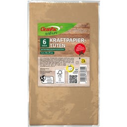 Cleanpac Kraftpapiertüten - 6 Stück