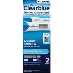 Clearblue Schwangerschaftstest Double-Check - 2 Stück