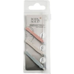 BODY&SOUL Mini Pinzetten Set - 3 Stück