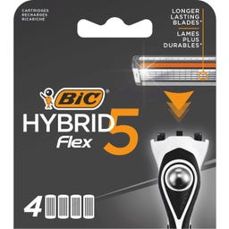 BIC Hybrid 5 Flex Ersatzklingen - 4 Stück