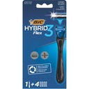 Aparelho de Barbear Hybrid 3 Flex de 3 Lâminas + 4 Lâminas - 1 ud.