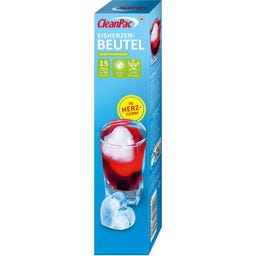 Cleanpac Eisherzen-Beutel - 15 Stück