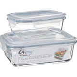 Cleanpac Living by  Glas-Klickboxen-Set 2-tlg.