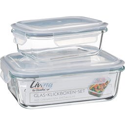 Cleanpac Living by  Glas-Klickboxen-Set 2-tlg. - 2 Stück