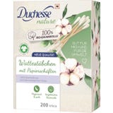 nature Wattest&auml;bchen mit Papiersch&auml;ften