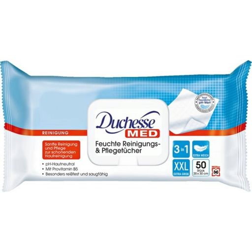 Duchesse MED Moist Cleaning & Care Wipes - 50 Pcs