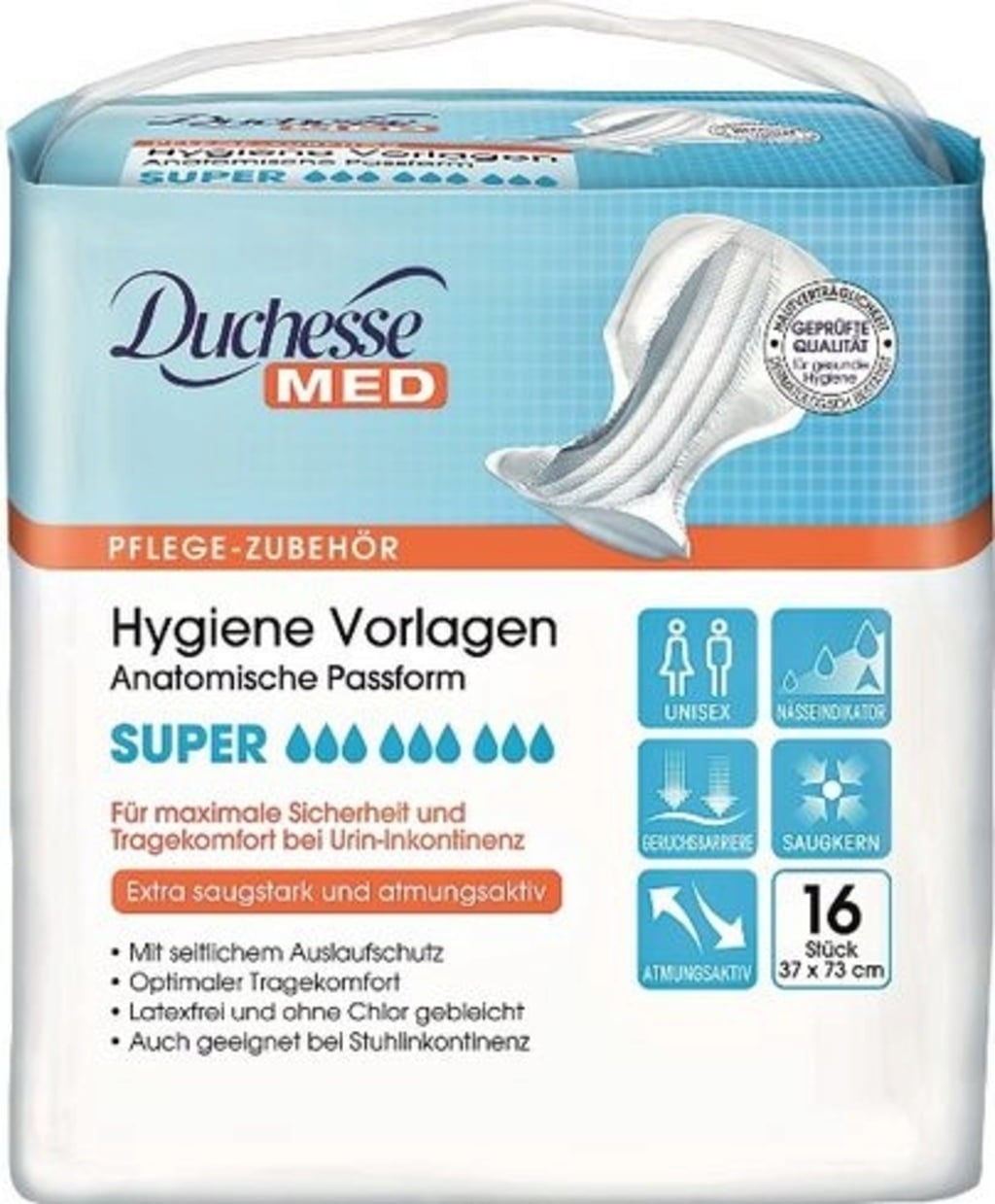 MED Hygiene Vorlagen Super, 16 Stk