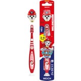 Kinderzahnb&uuml;rste Milchzahn Paw Patrol mit Reisekappe weich