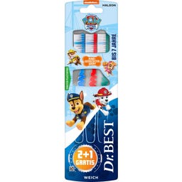 Kids Milchzahn Paw Patrol Zahnbürste weich 2+1 - 3 Stück