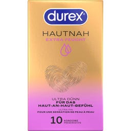 Durex Kondome Hautnah Extra Feucht - 10 Stück