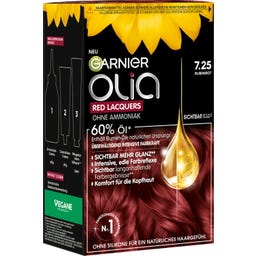 Olia Red Lacquers Dauerhafte Haarfarbe 7.25 Rubinrot - 7,25 - Rubinrot