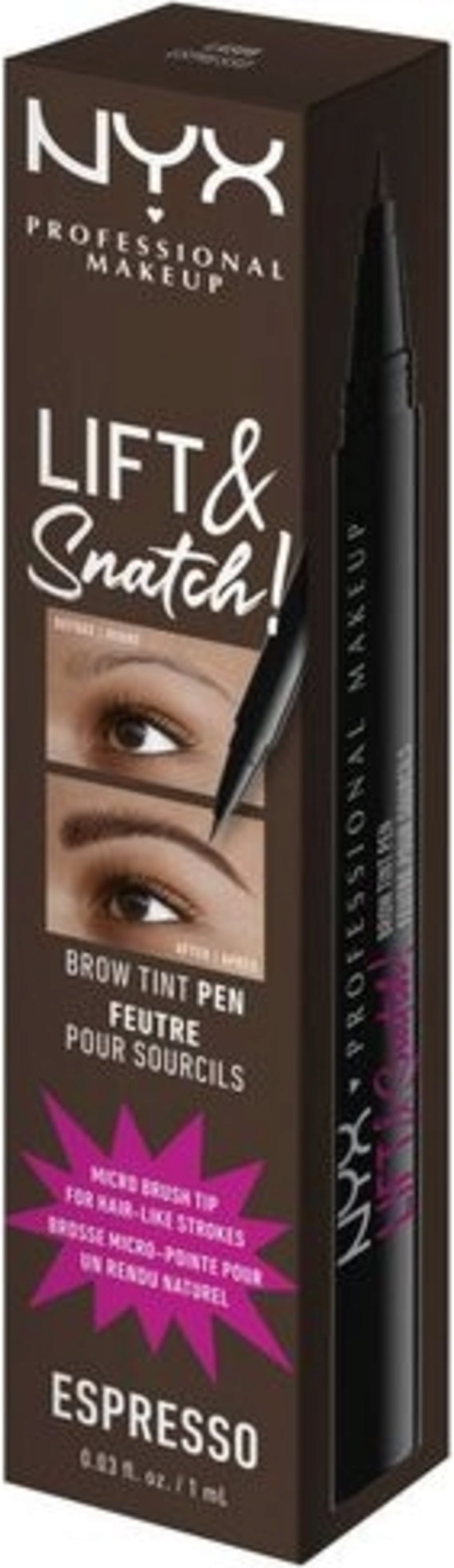 NYX Professional Makeup Penna Sopracciglia Lift & Snatch - 08 - espresso