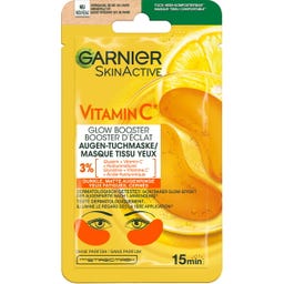 SkinActive Vitamin C Glow Booster Augen-Tuchmaske - 1 Stk