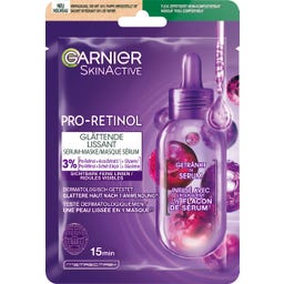 GARNIER Pro-Retinol Glättende Serum-Maske - 1 Stk