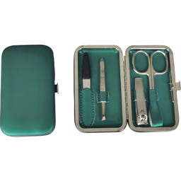 Incase Rahmenmaniküre Etui, 4-teilig - Dunkelgrün