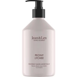 Jean&Len Hand & Body Balm Peony/Lychee - 500 ml