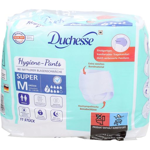 Duchesse Calças de Higiene Tamanho M - Super (700 ml)