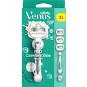Aparelho de Barbear Venus Pro Comfortglide Sensitive com 3 Lâminas + Suporte de Duche - 1 ud.