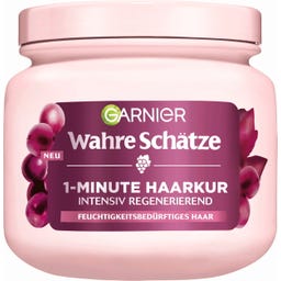 Wahre Schätze 1-Minute Haarkur Traube für feuchtigkeitsbedürftiges Haar - 340 ml