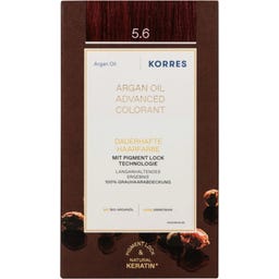 Argan Oil Dauerhafte Haarfarbe, Hellbraun Rot 5.6 - 1 Stk