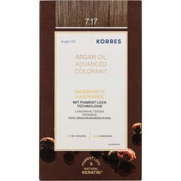 Argan Oil Dauerhafte Haarfarbe, Mittelblond Beige 7.17 - 1 Stk