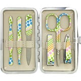 Rahmenmanik&uuml;re Etui, 6-teilig, Punkte, Glitzer
