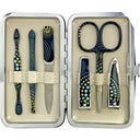 Incase 6-Piece Blue & Gold Frame Manicure Case - 1 pc
