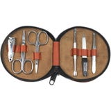 Incase Manicure-Etui 6-teilig Leder braun