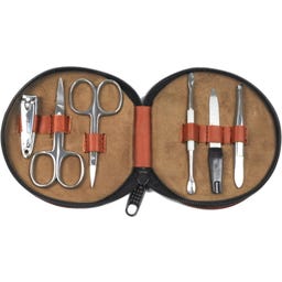 Incase Manicure-Etui 6-teilig Leder braun - 1 Stk