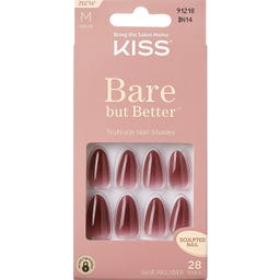 KISS Bare-But-Better Nails bordeaux - 1 Stk