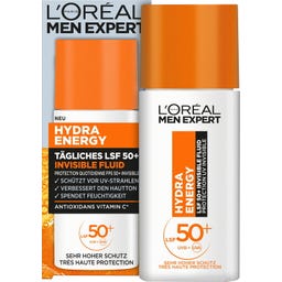 L'Oréal Men Expert Hydra Energy Tägliches Invisible Fluid LSF 50+ - 50 ml