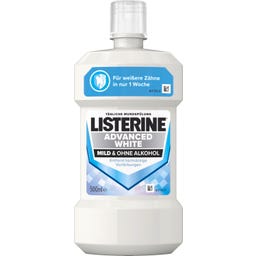 Listerine Elixir Bucal Advanced White Mild - 500 ml