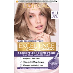 L'Oréal Excellence Cool Creme, ultra kühles hellblond - 8.11 - 1 Stk