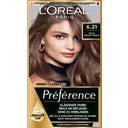 L'Oréal Préférence Coloração Permanente, Zurique Castanho Perolado Claro — 6.21 - 1 ud.