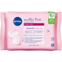 NIVEA 3in1 Rose Touch Cleansing Wipes - 25 Stück