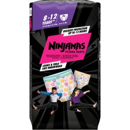 Ninjamas Pyjama Pants für Mädchen 8-12 Jahre - 9 Stück