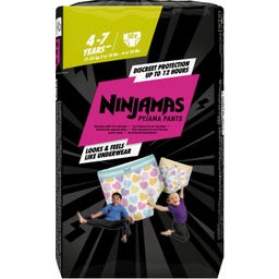 Ninjamas Pyjama Pants für Mädchen 4-7 Jahre - 10 Stück