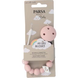 PARSA Beauty Baby Schnullerkette - rosa