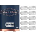 King C. Gillette 10 db penge biztonsági borotvához - 10 darab