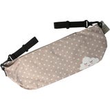 Baby Kinderwagentasche beige mit Wolkenstickerei
